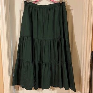 Pact Dark Green Maxi Skirt